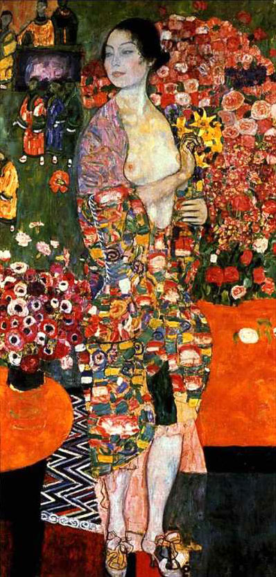 The Dancer is a famous oil on canvas by Gustav Klimt